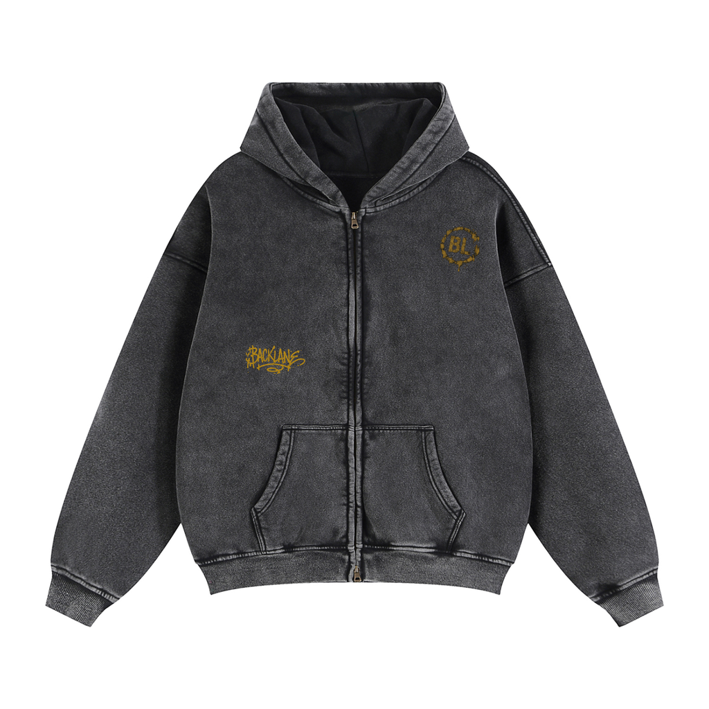 Grey Area 04 - City Speaks Zip Hoodie